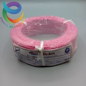 سیم افشان 1*0/25 صورتی حلقه 100متری تمام مس حس کابل
