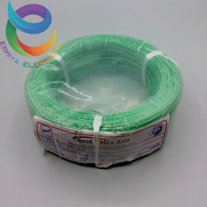 سیم افشان 1*0/25 سبز حلقه 100متری تمام مس حس کابل