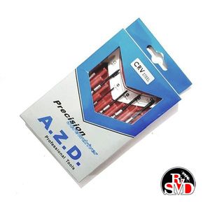 پیچ گوشتی ساعتی 6 عددی AZD