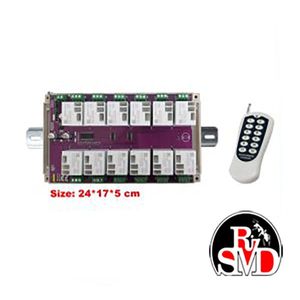 کنترل ریموتی 12 کاناله 30 آمپر LODA LRC056 با ریموت