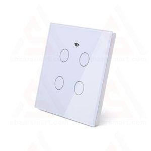 کلید چهارپل هوشمند TUYA مدل RF433MHz+wifi | ابزاراسمارت