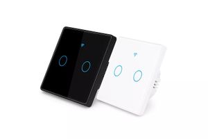 کلید 2 پل هوشمند لمسی TUYA مدل 433MHz+wifi | ابزاراسمارت
