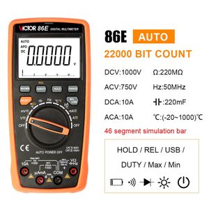 مولتی متر دستی دیجیتال 4/5 رقمی مدل VC-86E (2024)