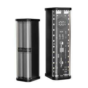کیس پاوربانک Transparent فست شارژ 22.5 وات 8 باتری 21700 مدل BQ-S21PD (مشکی)
