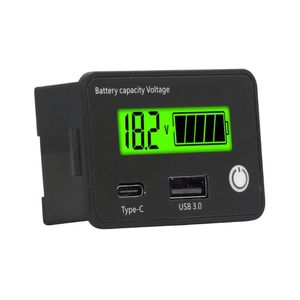 ماژول نمایشگر شارژ باتری 30-8 ولت روپنلی دارای دو خروجی USB-A و Type-C فست شارژ