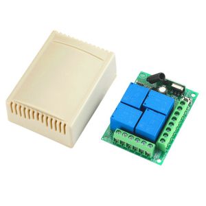 ماژول گیرنده چهار کاناله 433MHZ کدلرن 12 ولت DC (بدون ریموت)