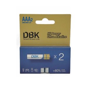 باتری نیم قلم الترا آلکالاین برند DBK بسته 2 عددی