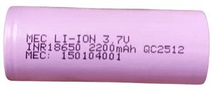 BATTREY LI-ION 18650 2200MA C RATE 5 باطری استوانه ای - فروشگاه قطعات الکترونیک میکرونور