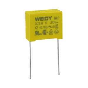 خازن CAP MKP 220NF 310V X2 WEIDY - فروشگاه قطعات الکترونیک میکرونور