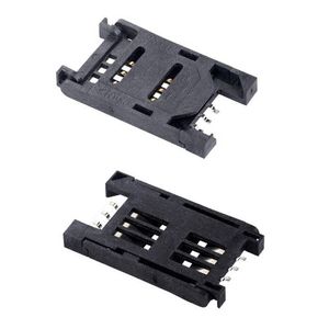 HINGED C713 6PIN سوکت سیم کارت پلاستیکی - فروشگاه قطعات الکترونیک میکرونور