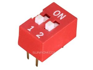 2KEY 4PIN دیپ سوئیچ 2 کلید 4 پین - فروشگاه قطعات الکترونیک میکرونور