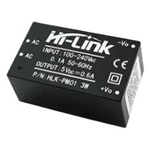 منبع تغذیه AC TO DC 220V TO 5V 600MA HLK-PM01 - فروشگاه قطعات الکترونیک میکرونور