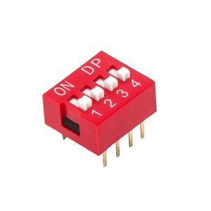 4KEY 8PIN دیپ سوئیچ 4 کلید 8 پین - فروشگاه قطعات الکترونیک میکرونور