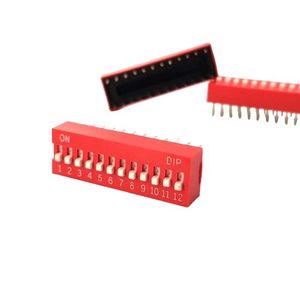 12KEY 24PIN دیپ سوئیچ 12 کلید 24 پین - فروشگاه قطعات الکترونیک میکرونور