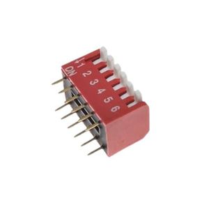 6KEY 12PIN دیپ سوئیچ پیانویی 6 کلید 12 پین - فروشگاه قطعات الکترونیک میکرونور