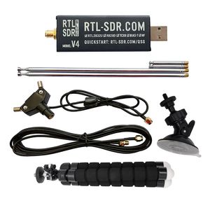 دانگل (RTL-SDR V4 BLACK (with Accessories همراه با کیت آنتن واید