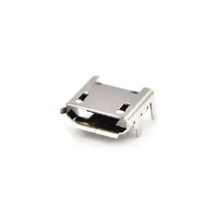 کانکتور مادگی micro USB رو بردی 5 پین دارای پایه