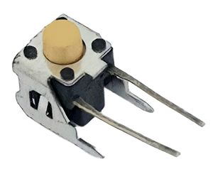 تک سویچ دو پایه 6X6X9 رایت زرد با هولدر
