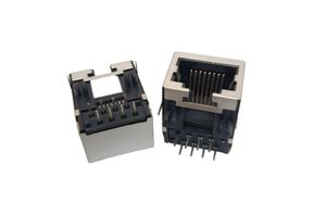 سوکت شبکه RJ45 فلزی روبردی