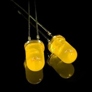 ال ای دی 5mm زرد مات پایه بلند بسته 1000 عددی