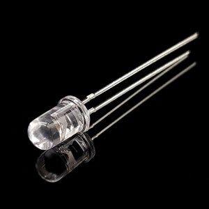 ال ای دی 5mm زرد شیشه ای پایه بلند بسته 1000 عددی