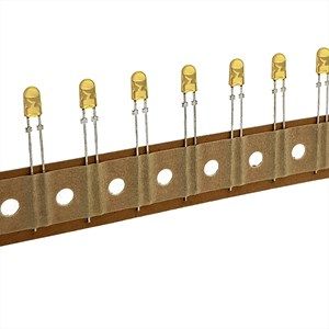 ال ای دی اوال 4mm زرد مات نواری 436 LITEON OVAL