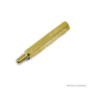اسپیسر نری- مادگی برنجی با قطر 3 میلی متر و طول-25mm+6mm