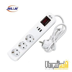 محافظ ولتاژ و جریان همراه با 3 خروجی شارژ موبایل JIUJI (JJSVA-QC3) جی یو جی