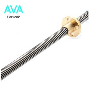 پیچ لید اسکرو T8 به همراه مهره – 60 سانتی متر – T8 LEAD SCREW