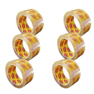 چسب نواری پهن 37 میکرون تعداد 100 کارتن( 600 حلقه) کروم زرد