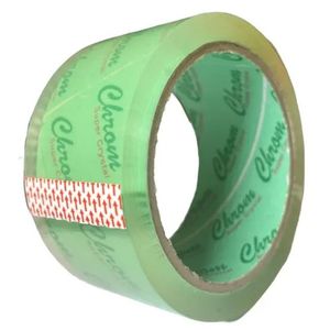 نوار چسب پهن کروم سبز 32 میکرون 90 یارد (تعداد 10 کارتن )(چسب پهن کریستال به پهنای 5 سانت)chrom(600 حلقه )