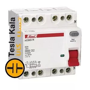 کلید محافظ جان (RCCB) مدل چهار پل 25 آمپر HDB3VR425SC برند HIMEL