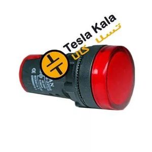چراغ سیگنال تابلویی LED 22mm ولتاژ خاص ac-dc در رنگ قرمز