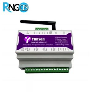 دستگاه WifiوSMS کنترلر برنامه پذیر GW410 (تایمر+ریموت+4سنسور)