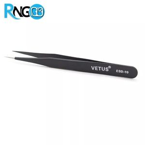 پنس نوک تیز ساده آنتی استاتیک VETUS مدل ESD-10