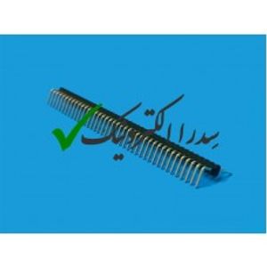 پین هدر گام 1.27 میلی متر 1 در 40 نری DIP رایت (THT)