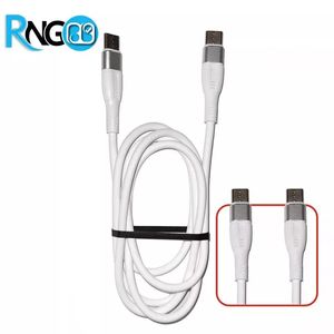 کابل دو سر Type-C با طول 1m فست شارژ سفید/مشکی