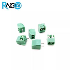 ترمینال پیچی کوچک مدل KF350-2pin رنگ سبز