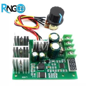 برد صنعتی دیمر / کنترل دور موتور 6V-60V 30A DC با نمایشگر