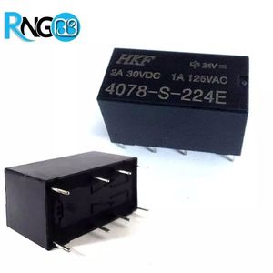 رله 24V 2A مخابراتی 8Pin مدل 4078S224E مارک HKF