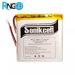 باتری لیتیوم پلیمر 3.7v-3200mAh سایز 368082 مارک Sonikcell