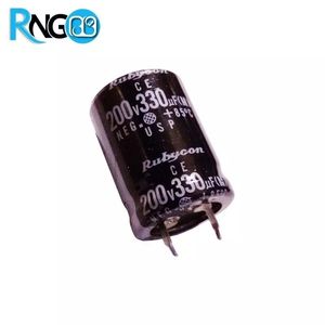 خازن الکترولیتی 330uF / 200v مارک Rubycon
