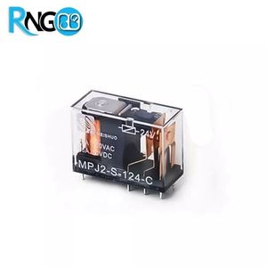 رله 24V 16A کتابی مدل MPJ2-S-124-C مارک MEISHUO (شیشه ای)