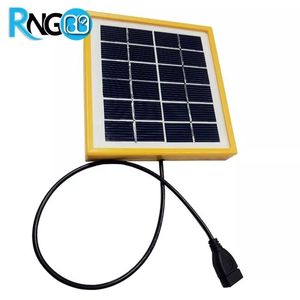 پنل 14x13Cm سلول خورشیدی 6v-200mA قابدار خروجی کابل USB