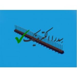 پین هدر گام 1.27 میلی متر 1 در 40 نری SMD صاف (SMT)