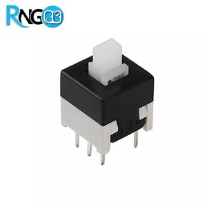 شستی فشاری 6 پایه سایز 8.5x8.5 مشکی خاکستری