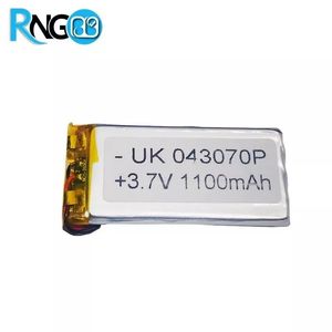 باتری لیتیوم پلیمر 3.7v-1100mAh سایز 043070 مارک UK
