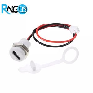 کانکتور USB Type-C مادگی روپنلی گرد سیم دار