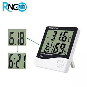 دماسنج ، رطوبت سنج و ساعت رومیزی مدل HTC-1