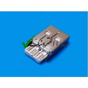کانکتور USB 2.0 نوع A روبردی نر صاف مخصوص تعمیر فلش مموری